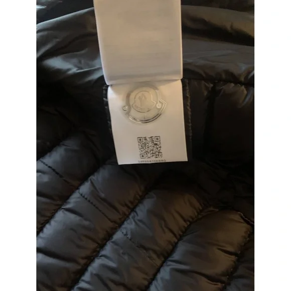 MONCLER BLACK MOTO JACKET WOMENS XL NEW W/TAGS - Picture 6 of 6